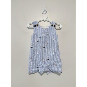 Classic Prep Blue Striped Kids One Piece